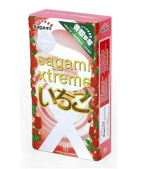 Sagami Xtreme Strawberry (ультратонкие, аромат клубники)